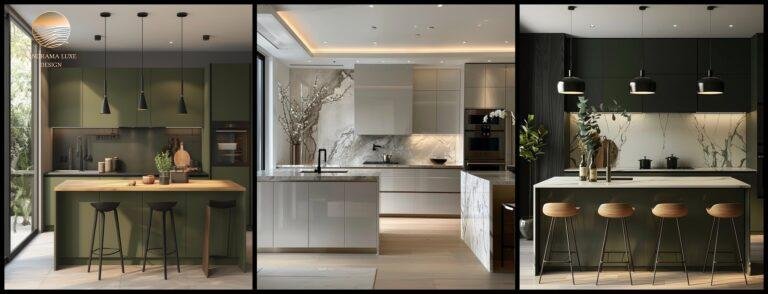 Three Distinct Kitchen Designs: A Contemporary Style and Function.